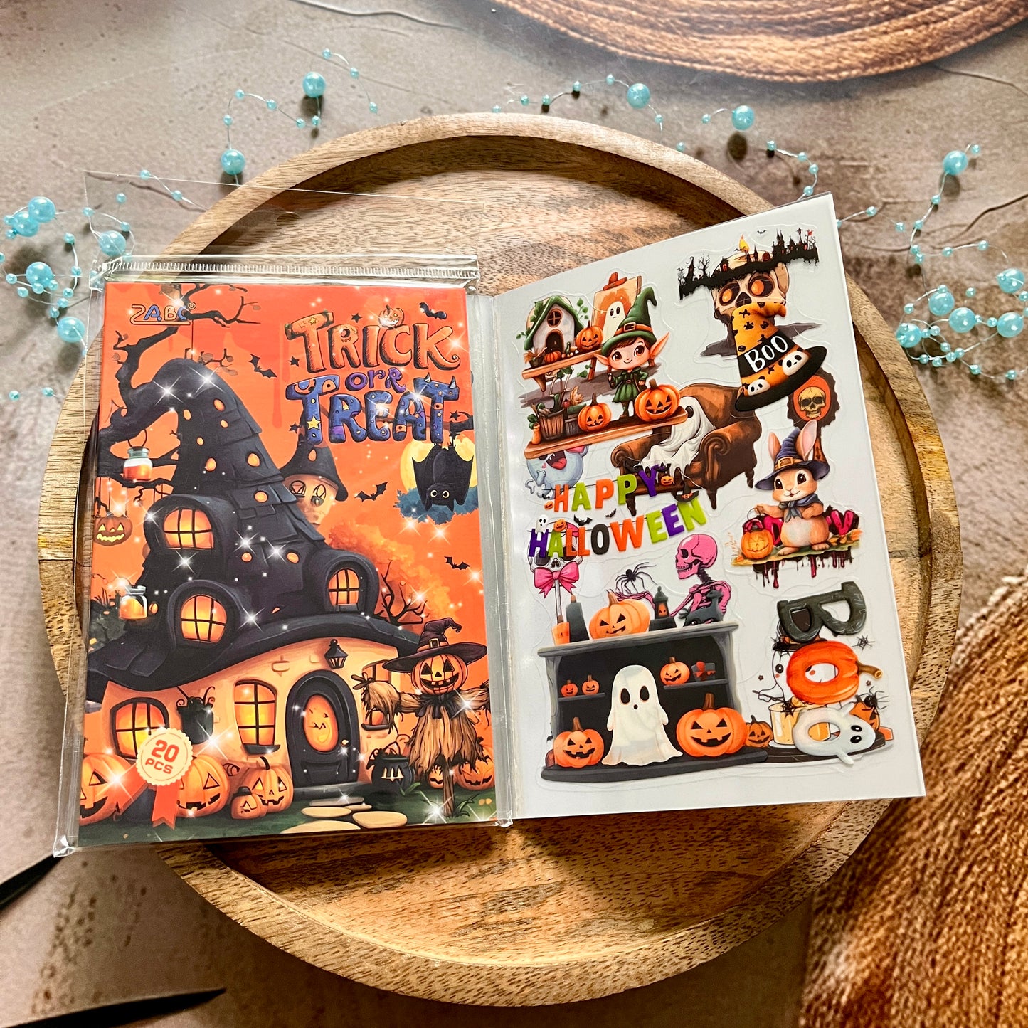 20 Sheets Halloween Castle Creative Sticker Book