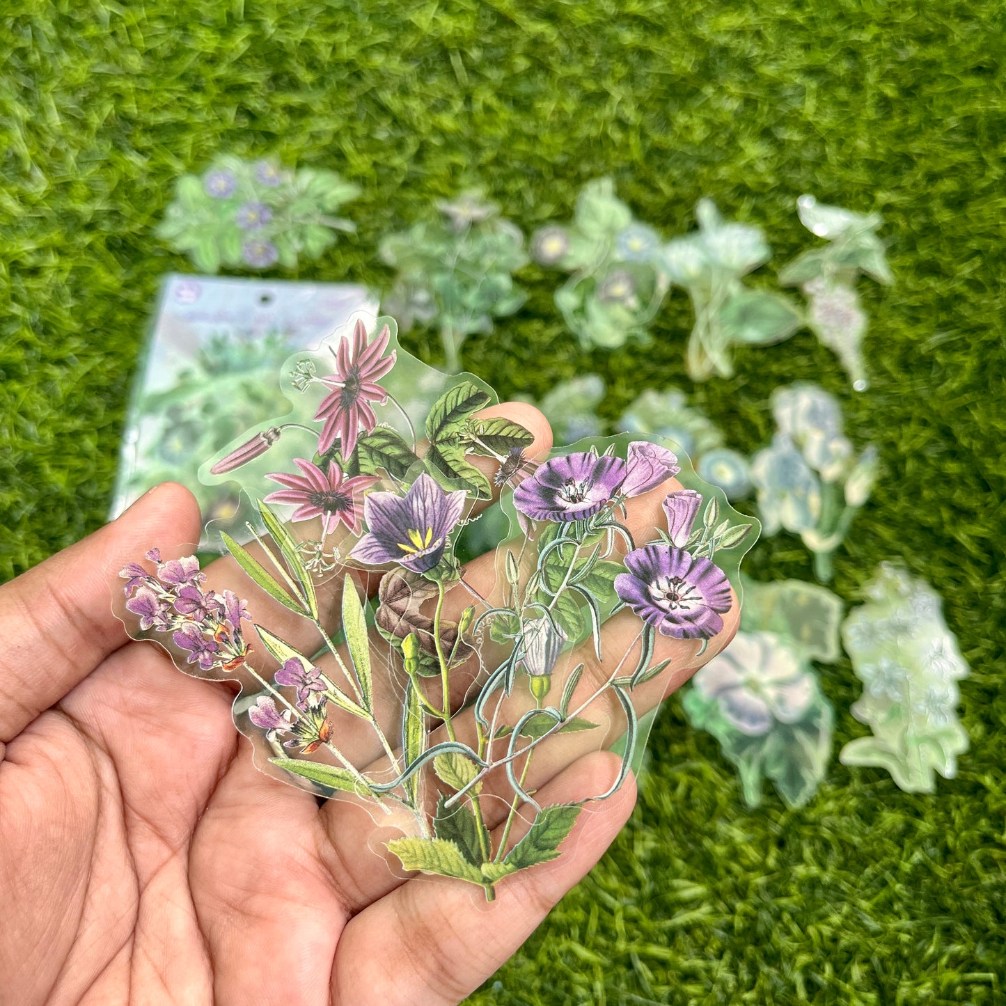 20pcs Secret Garden Series Plant Decoration PET sticker pack