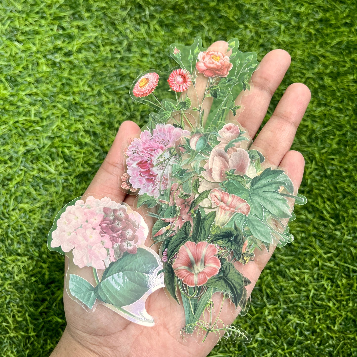 20pcs Secret Garden Series Plant Decoration PET sticker pack