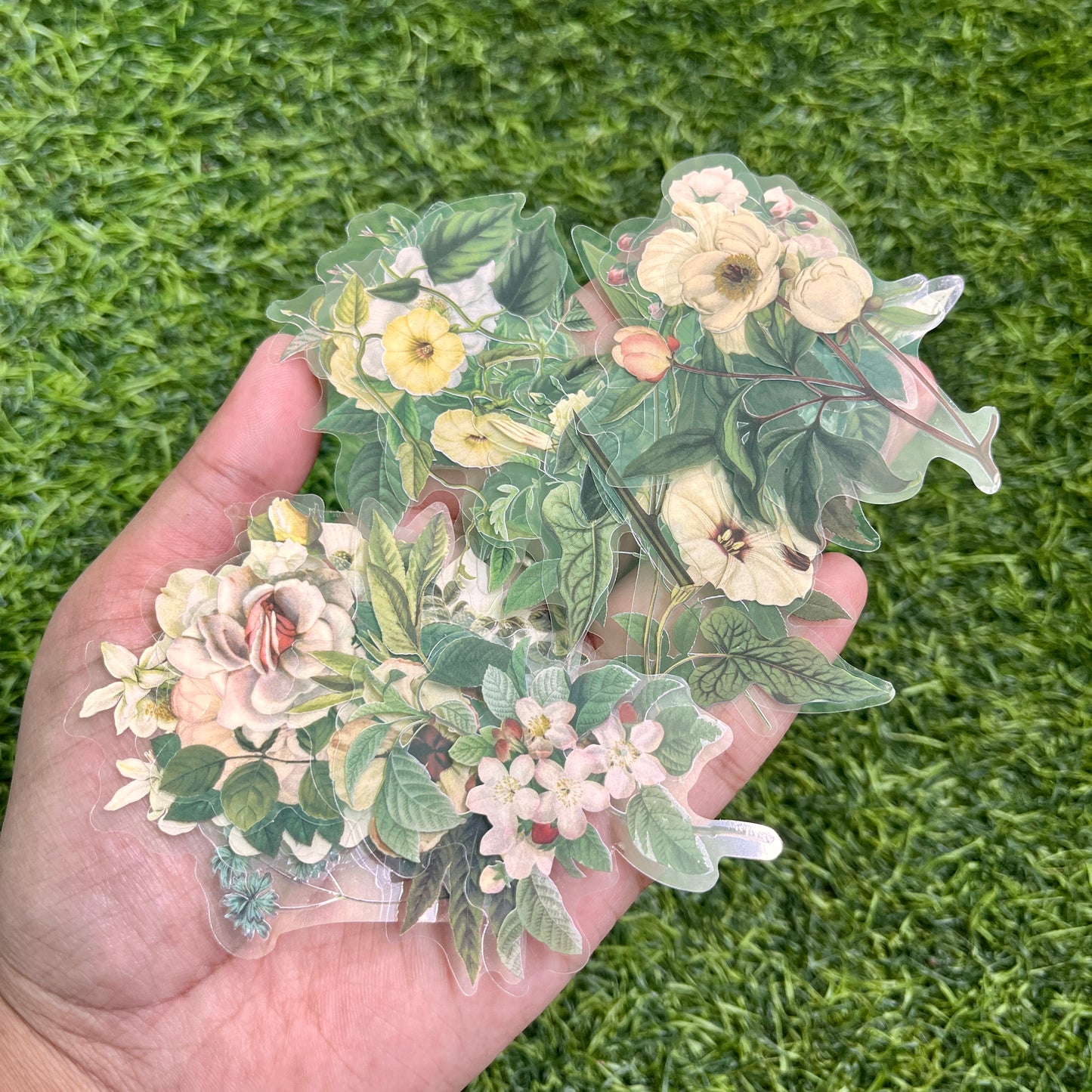 20pcs Secret Garden Series Plant Decoration PET sticker pack