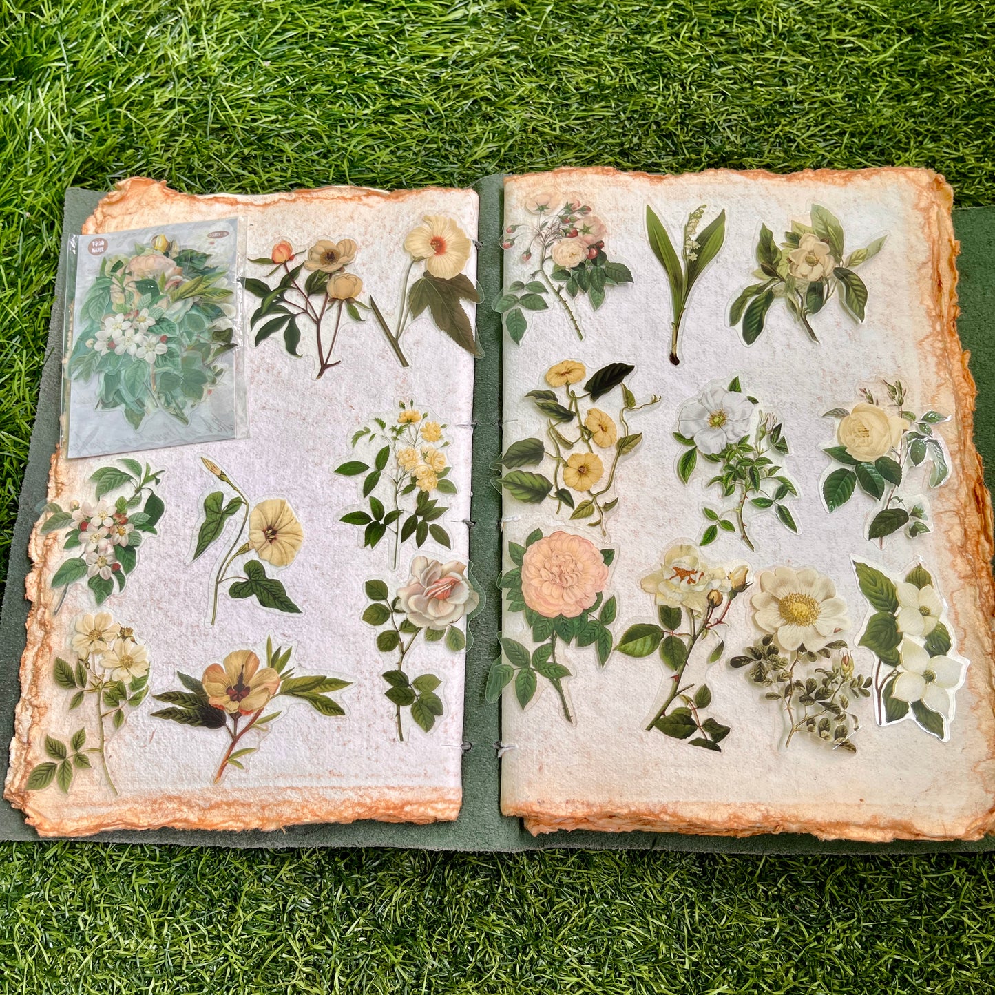 20pcs Secret Garden Series Plant Decoration PET sticker pack