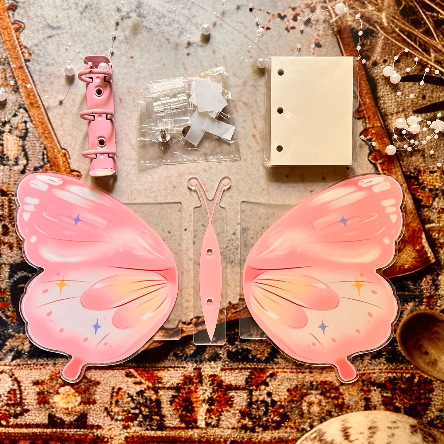 DIY Butterfly Mini Three-Ring Binder Kit – Build Your Own Journal