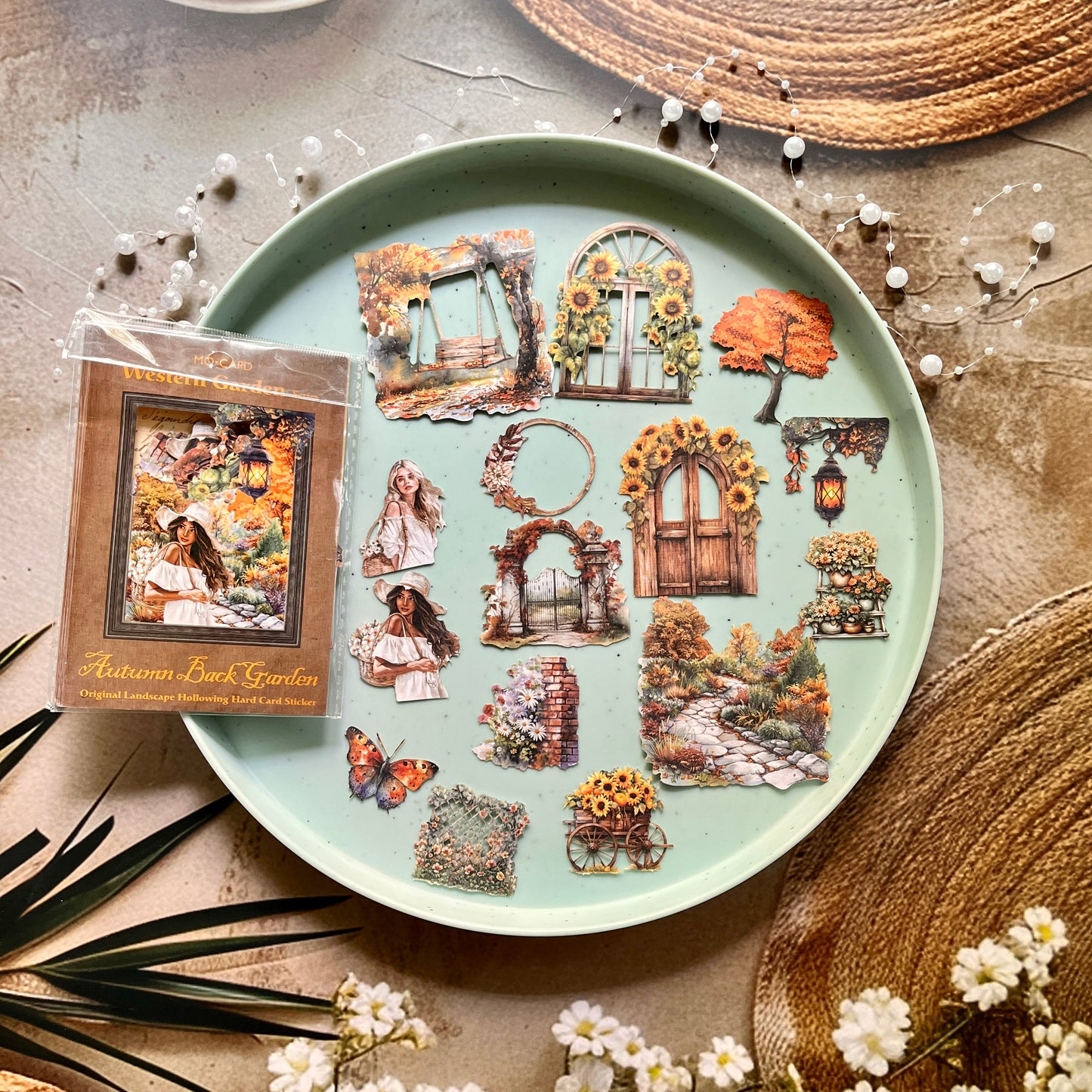 30 Pcs Sicily Garden Series Decorative stickers