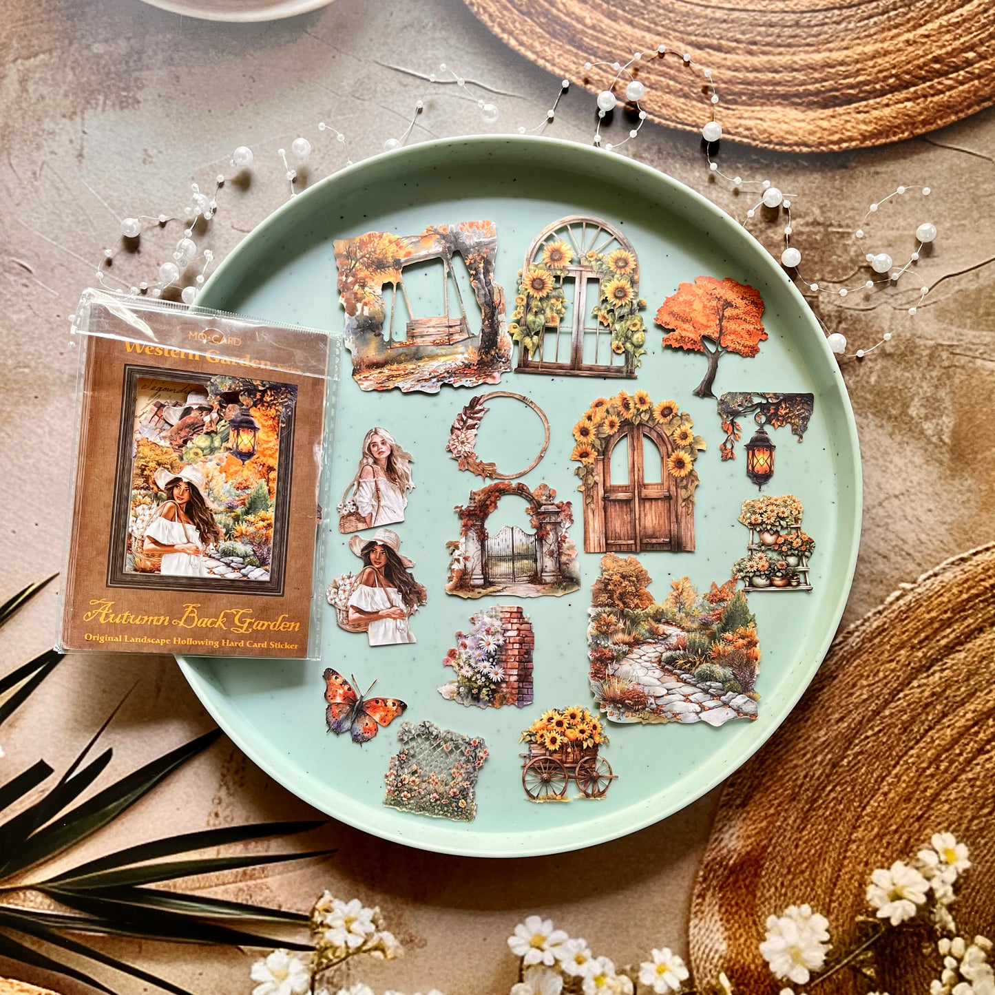 30 Pcs Sicily Garden Series Decorative stickers