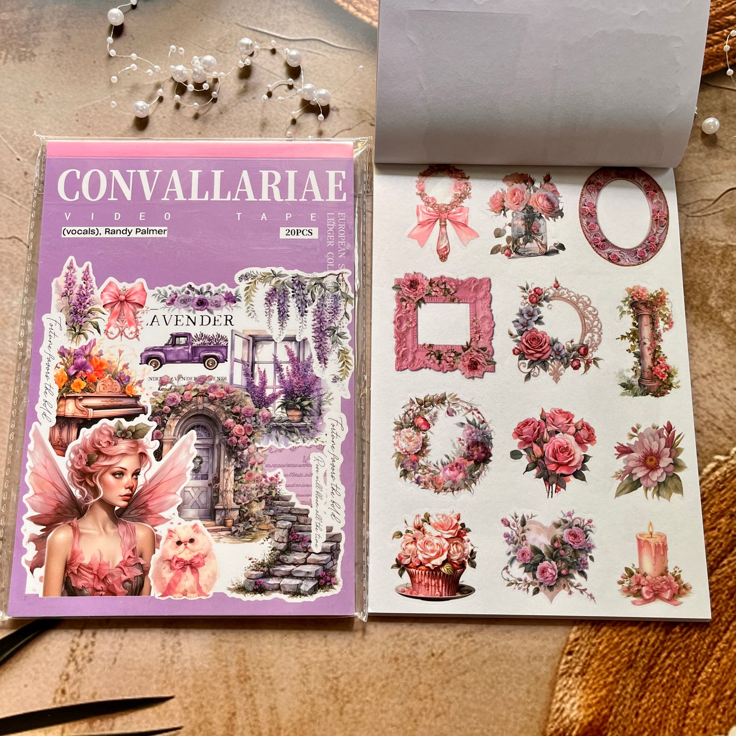 20 Sheets Athenian Manor Series European Characters Sticker Book