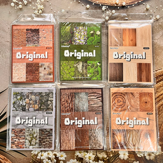 30 sheets Vintage style tree-themed decorative Material Paper Pack