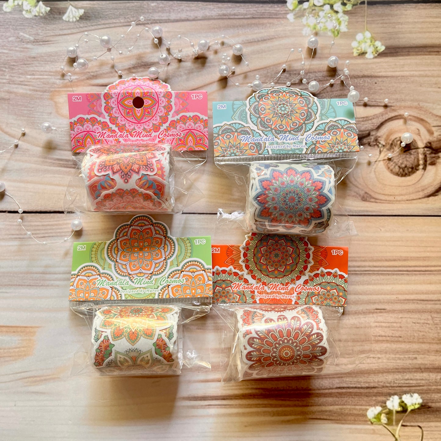2M Roll washi shimmering sanding Mandala Search Series tape