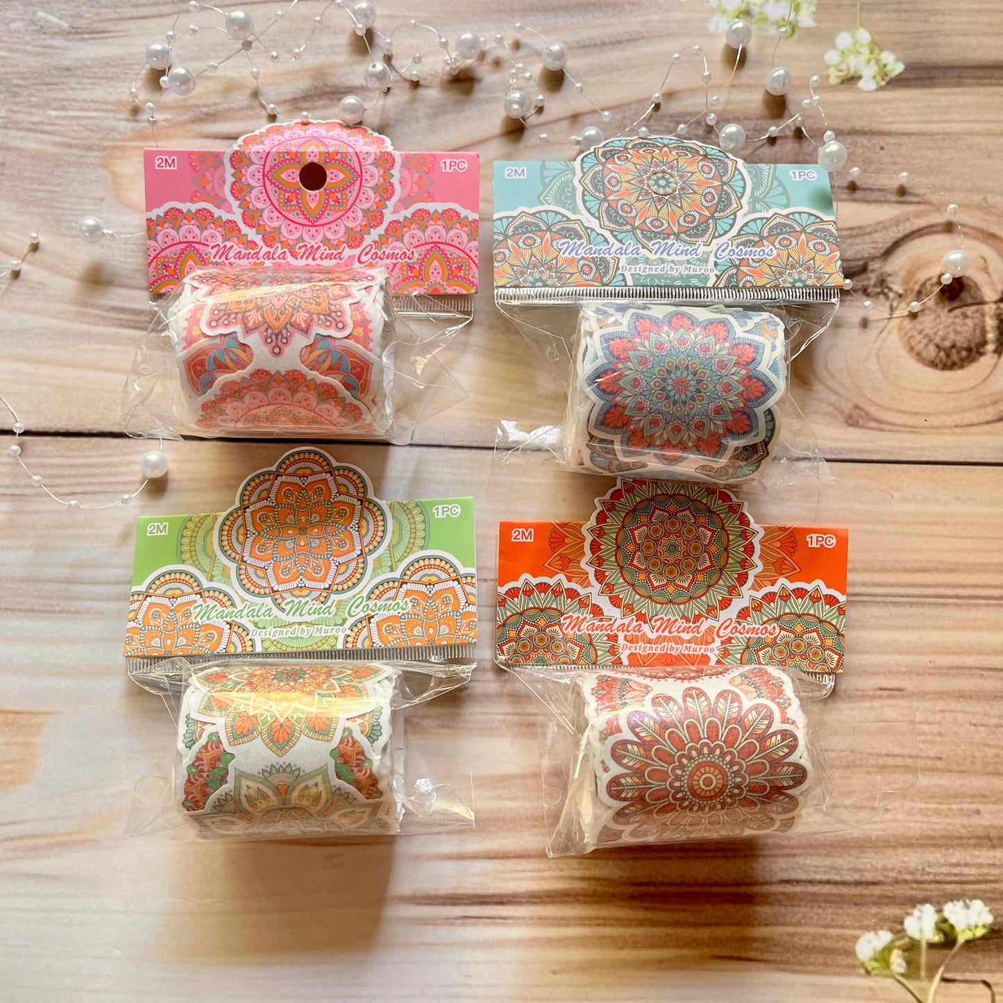 2M Roll washi shimmering sanding Mandala Search Series tape