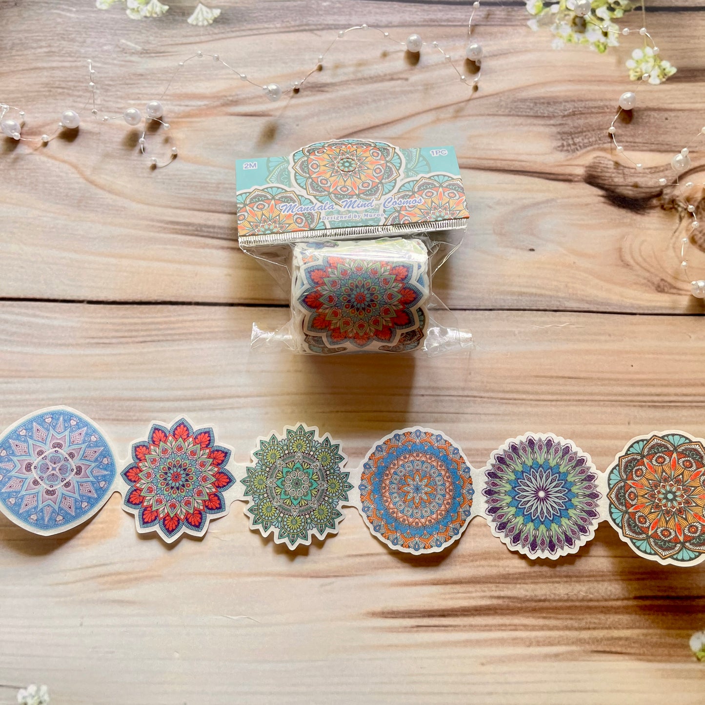 2M Roll washi shimmering sanding Mandala Search Series tape
