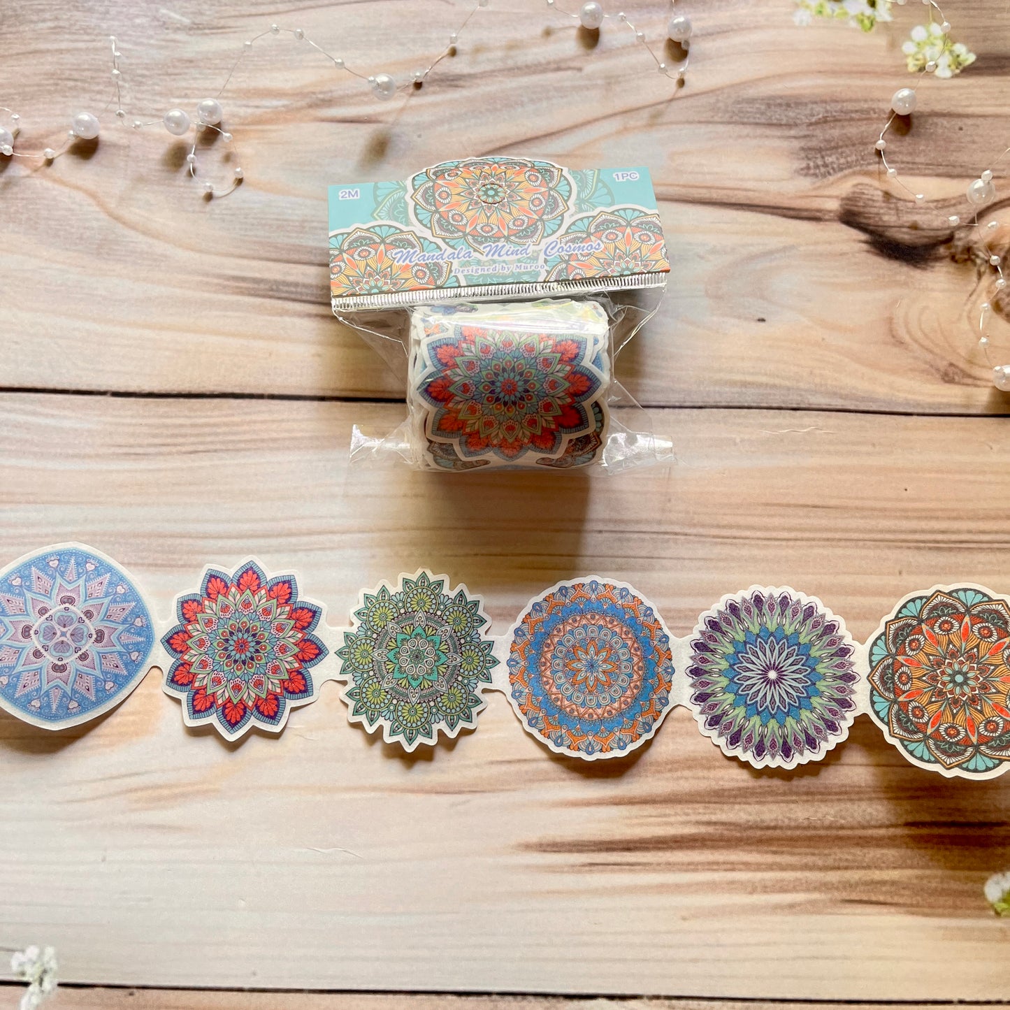 2M Roll washi shimmering sanding Mandala Search Series tape