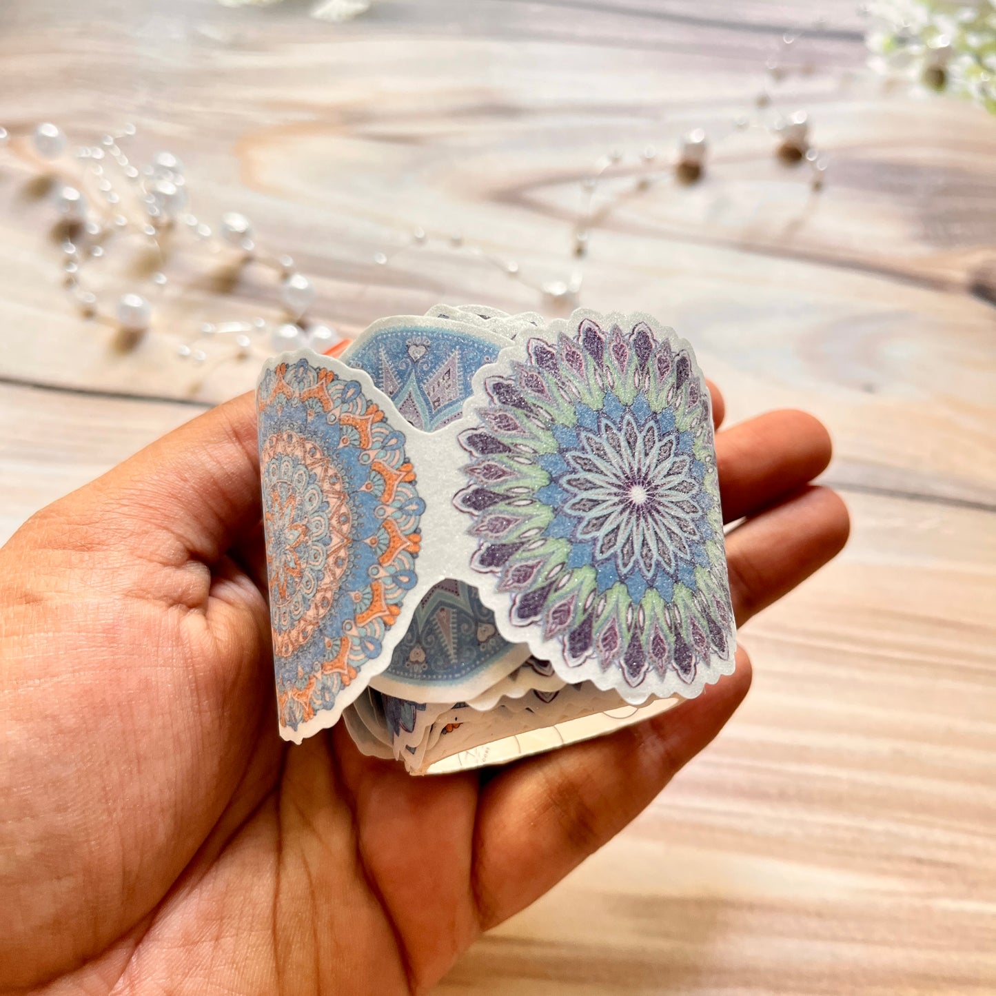 2M Roll washi shimmering sanding Mandala Search Series tape
