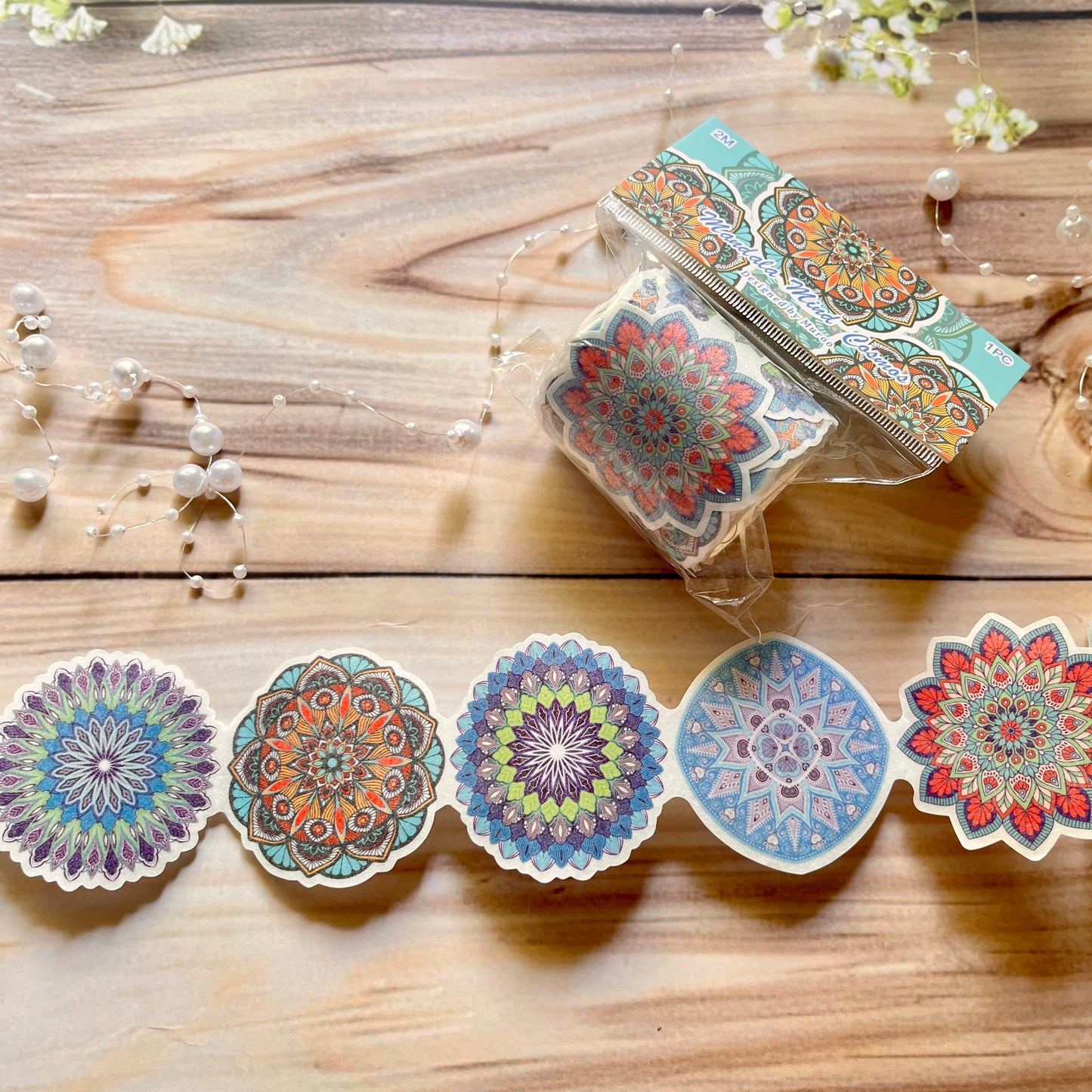 2M Roll washi shimmering sanding Mandala Search Series tape