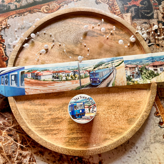 2M Roll Train on the Road Series Train Theme Washi Tape