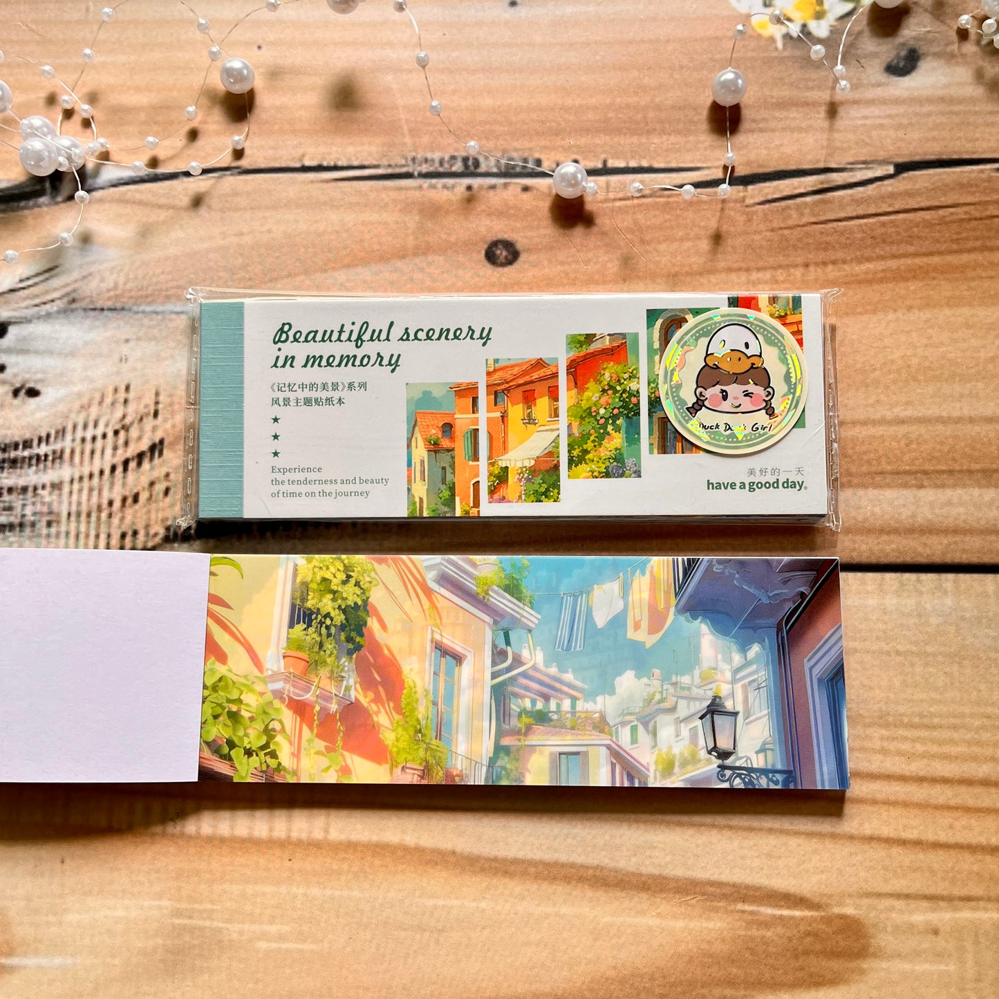 30 Sheets Japanese Paper Memory of the Beautiful Scenery Series Landscape Sticker Book