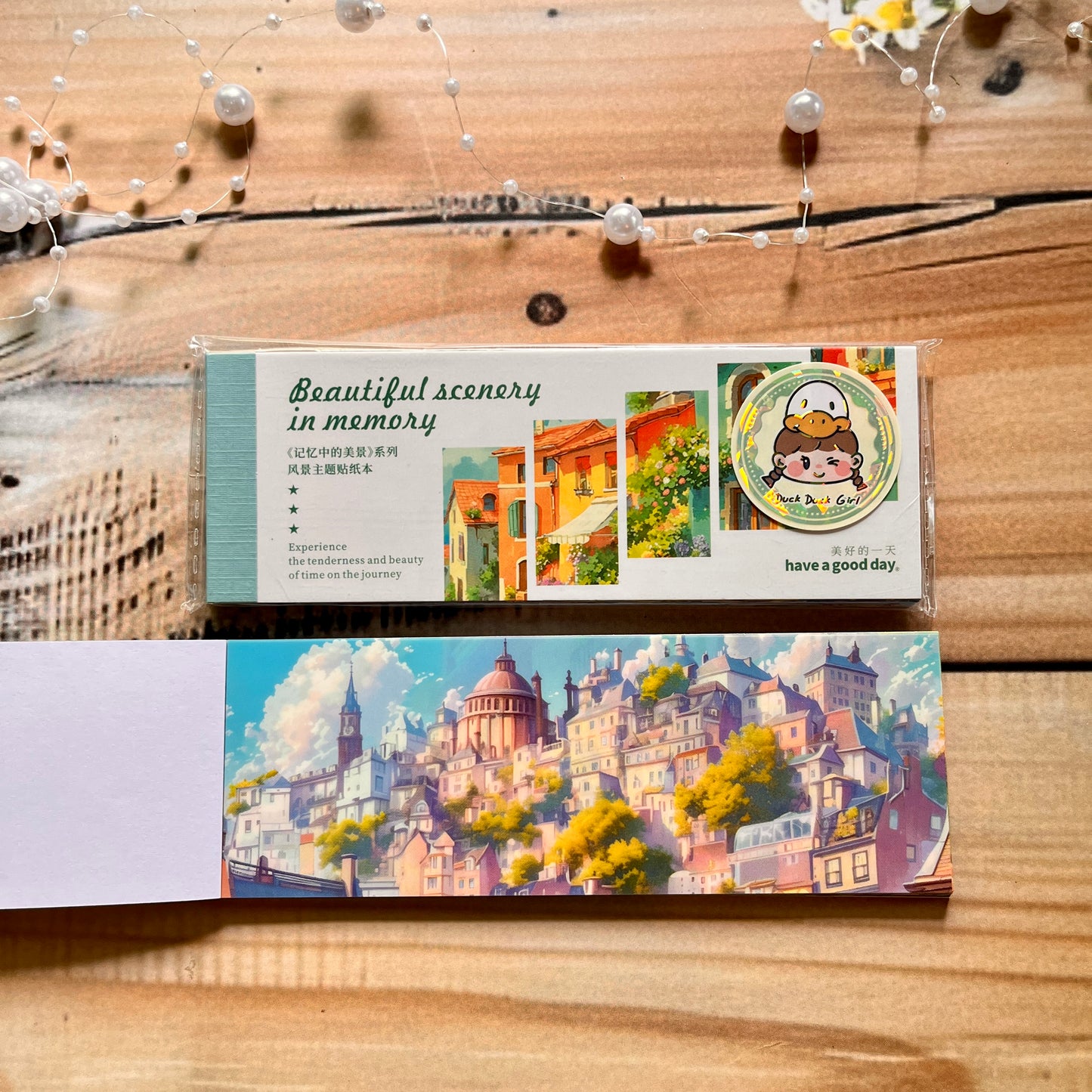 30 Sheets Japanese Paper Memory of the Beautiful Scenery Series Landscape Sticker Book