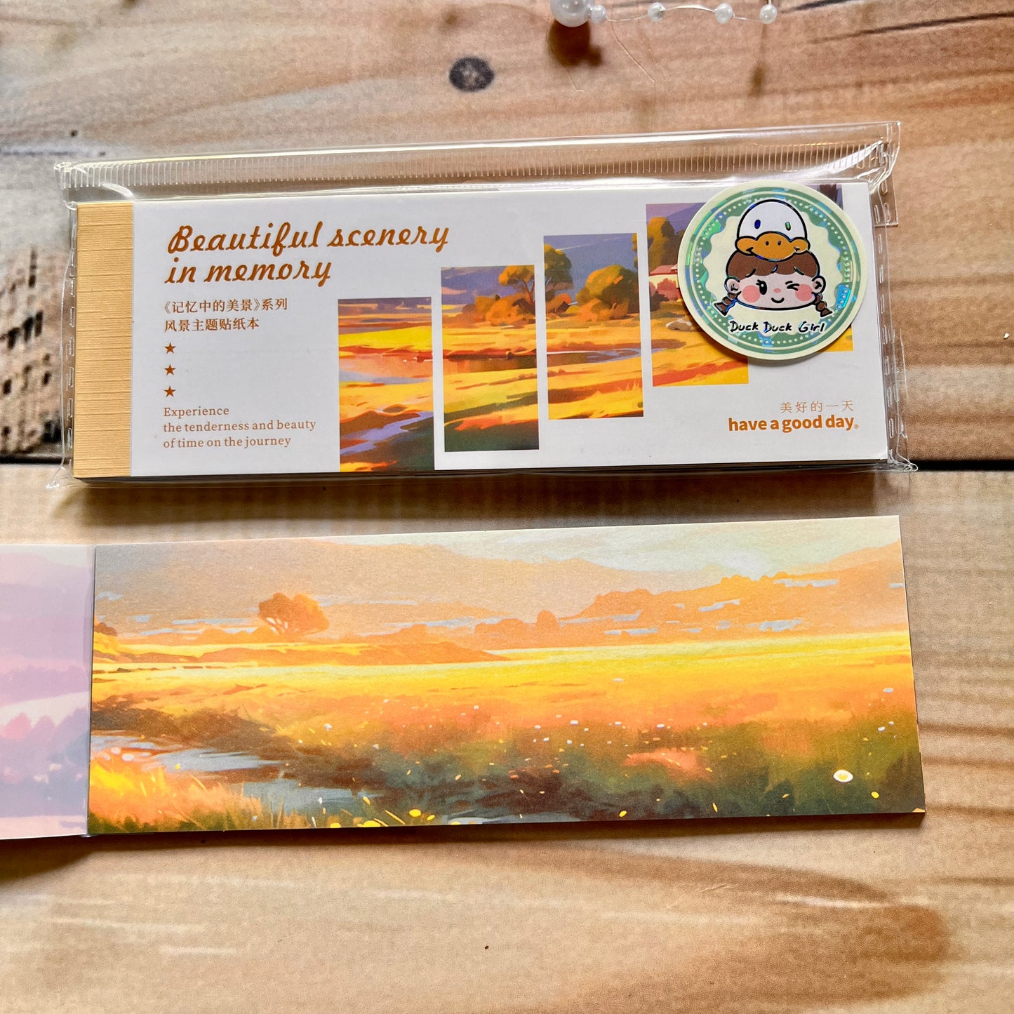 30 Sheets Japanese Paper Memory of the Beautiful Scenery Series Landscape Sticker Book
