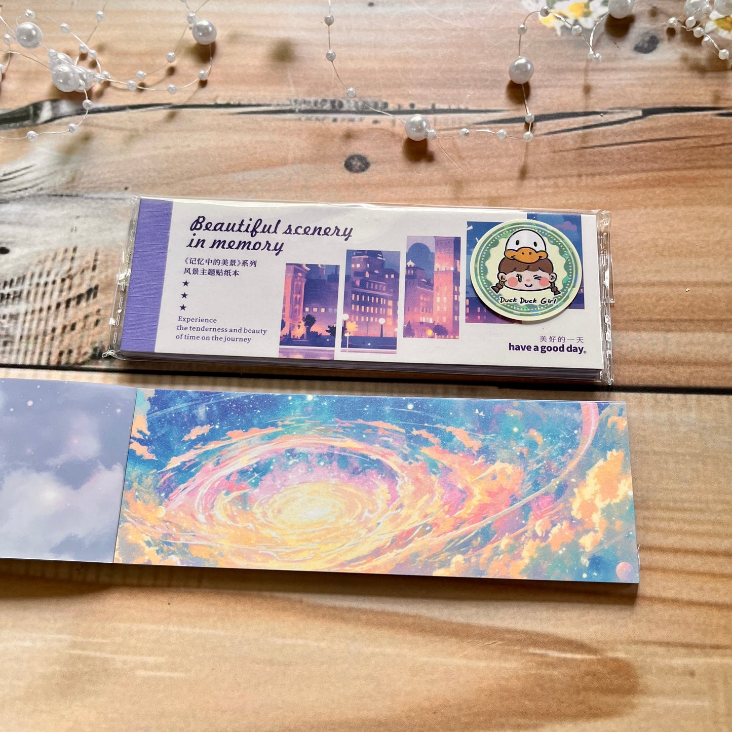 30 Sheets Japanese Paper Memory of the Beautiful Scenery Series Landscape Sticker Book
