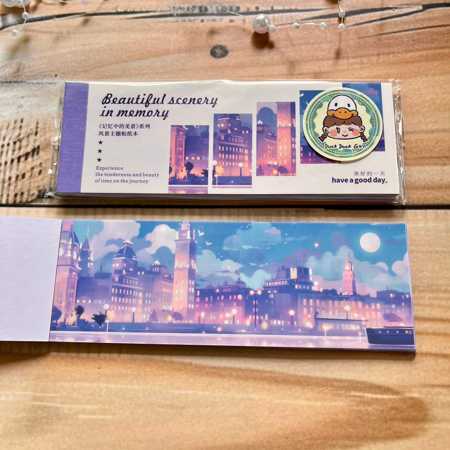 30 Sheets Japanese Paper Memory of the Beautiful Scenery Series Landscape Sticker Book