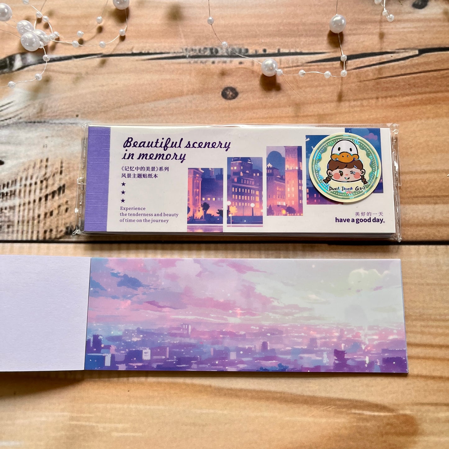 30 Sheets Japanese Paper Memory of the Beautiful Scenery Series Landscape Sticker Book