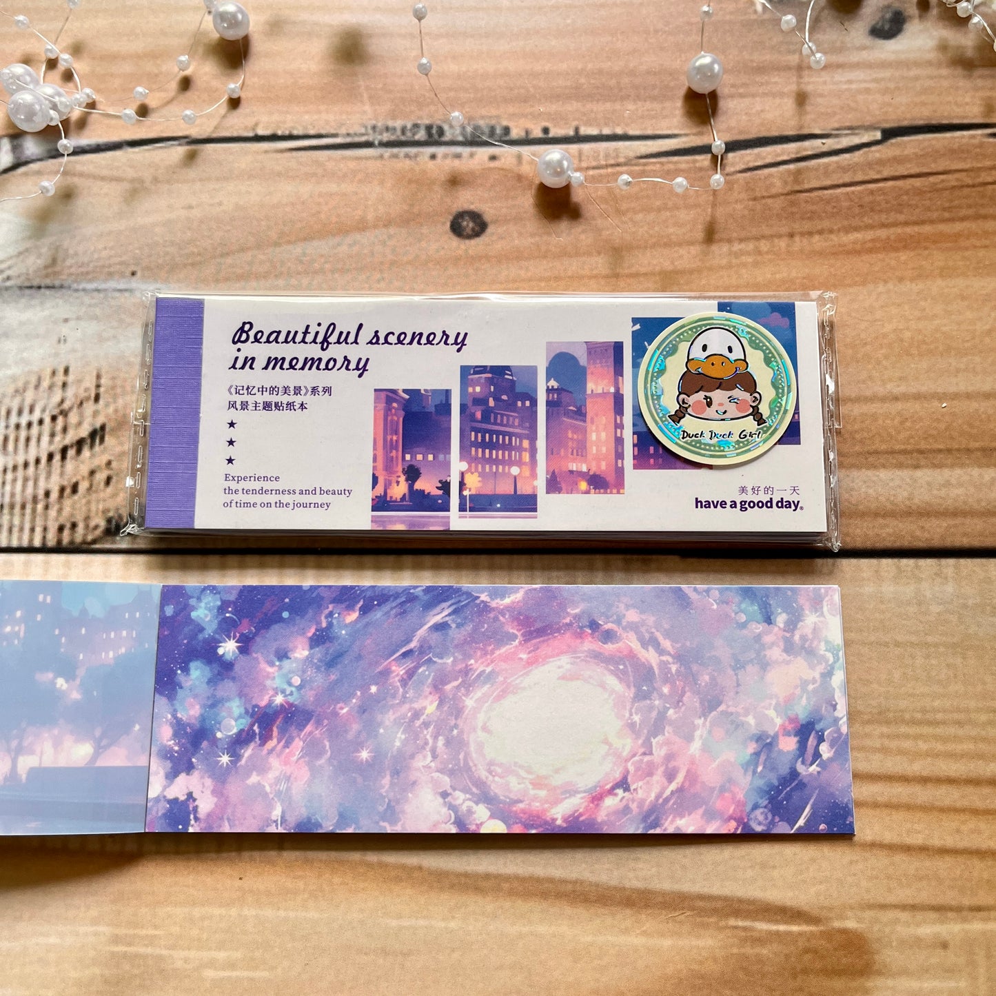 30 Sheets Japanese Paper Memory of the Beautiful Scenery Series Landscape Sticker Book