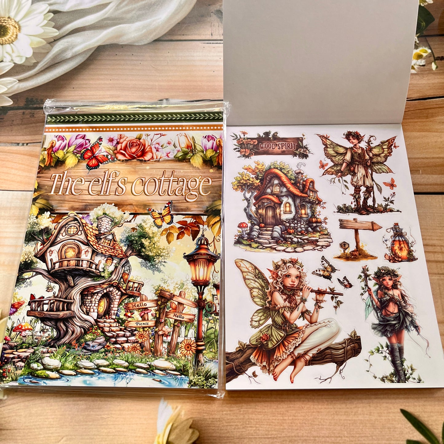 20 Sheets Creative world of fantasy snow and Ice Sticker Book