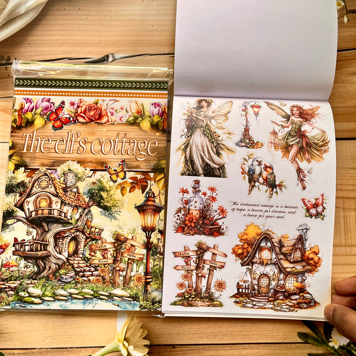 20 Sheets Creative world of fantasy snow and Ice Sticker Book