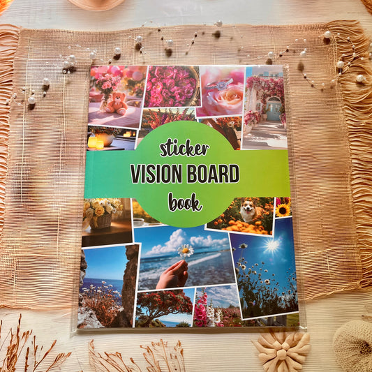 20 Sheets Floral Inspirational Dreams and Goals Vision Board Sticker Book