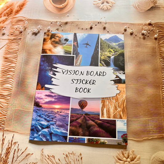 20 Sheets Travel Inspirational Dreams and Goals Vision Board Sticker Book