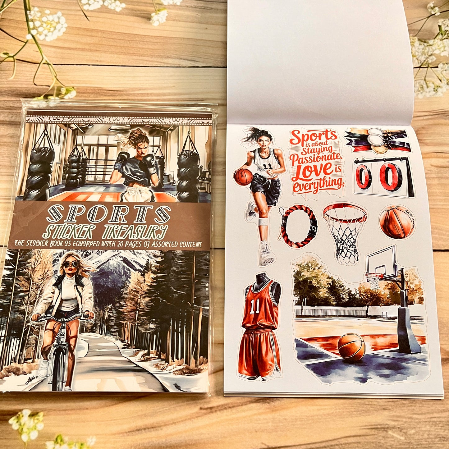 20 sheets Europe and the US landscape figures love and travel sticker book