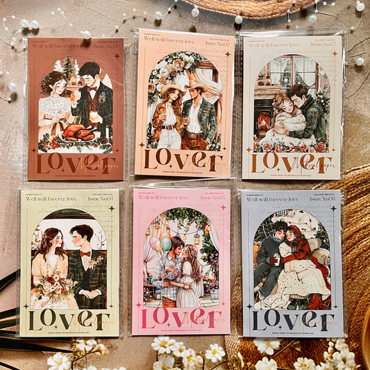 30 Pcs Lover Series Vintage Character Flower Landscape pet stickers