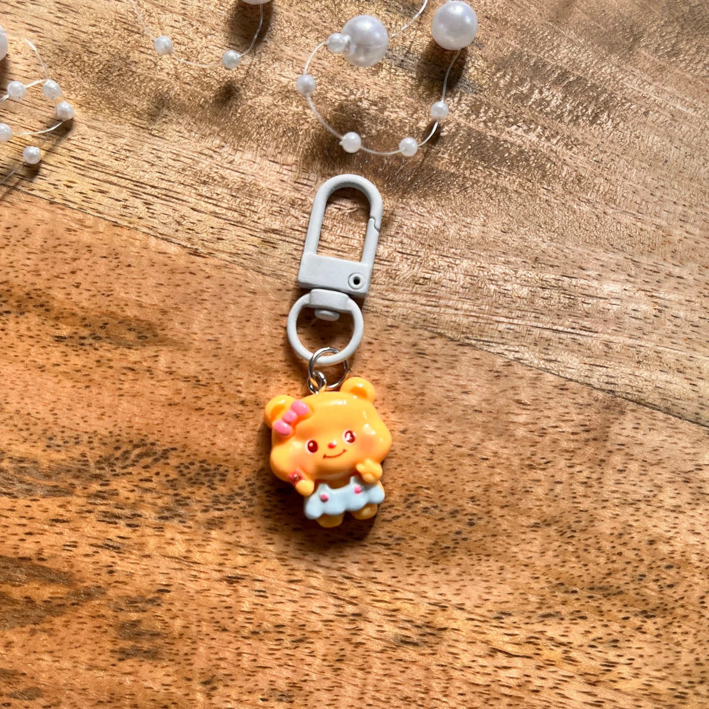 1 Pc Plump Bear Costume Chubby Bear Keychain Charm