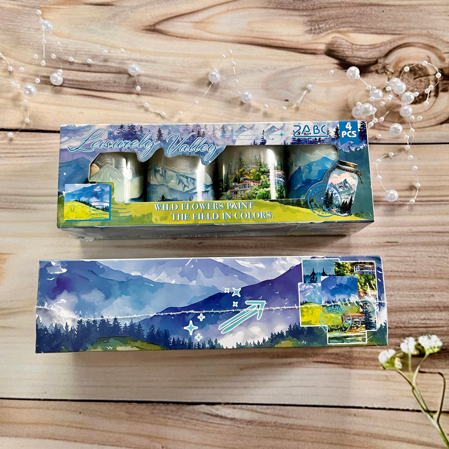 4 Rolls/box Soft Island Landscaping Pet Tape set