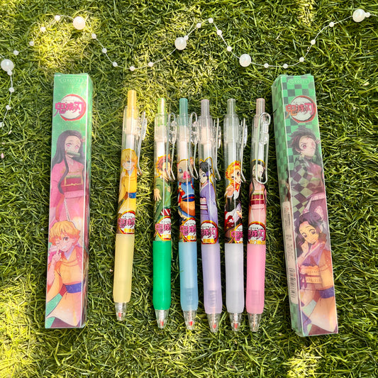 Demon Slayer Anime 0.5mm black ink press gel  pen