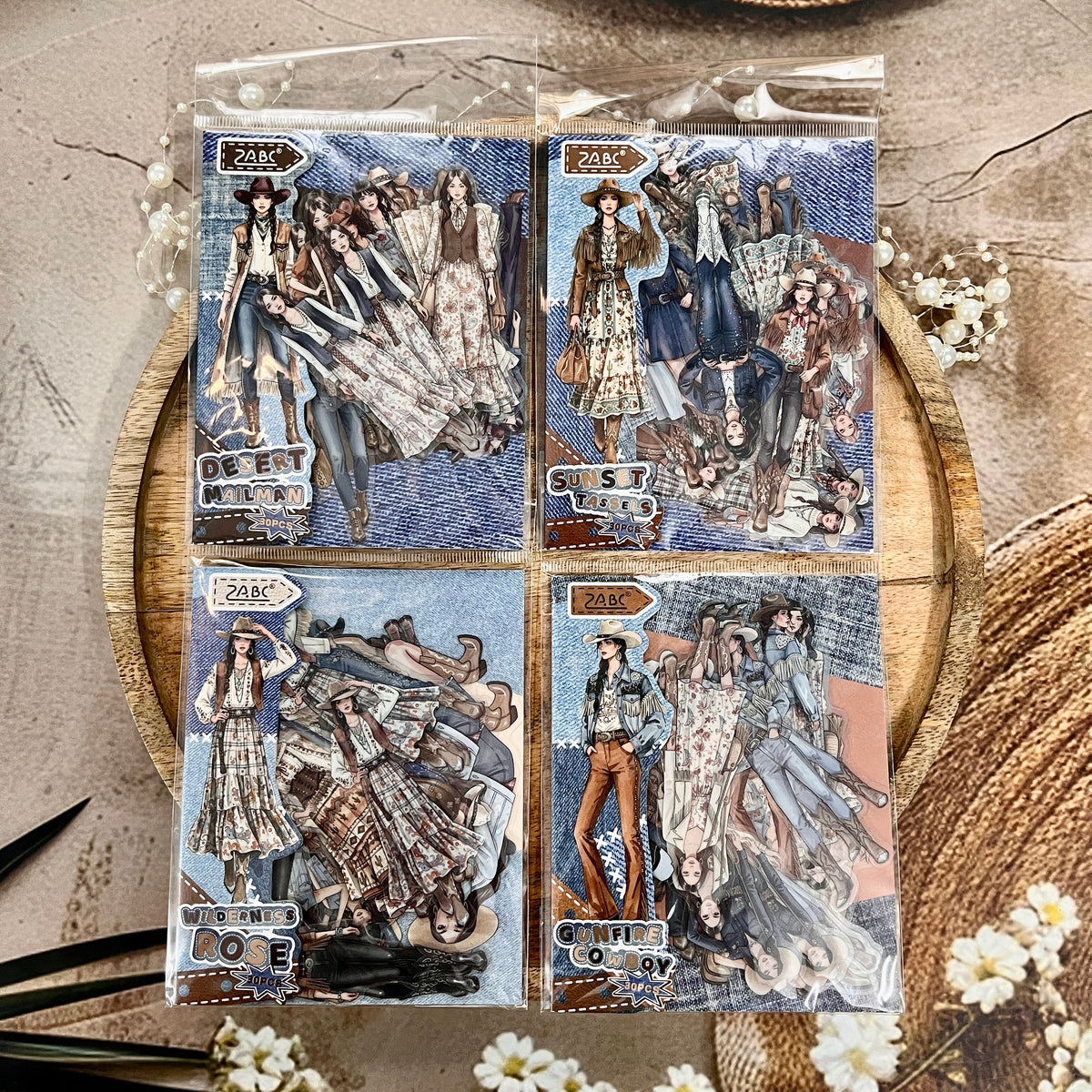 30 Pcs Wild Star Series Girl Character Stickers