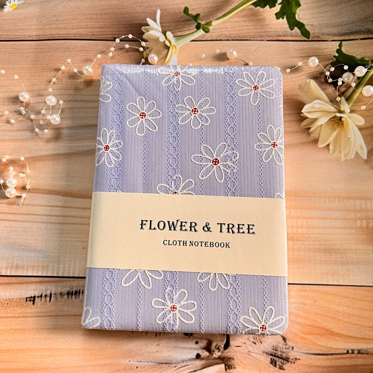 A6/B6 Flower and Tree Daisy Cloth Ultra Thick Notebook for Journaling