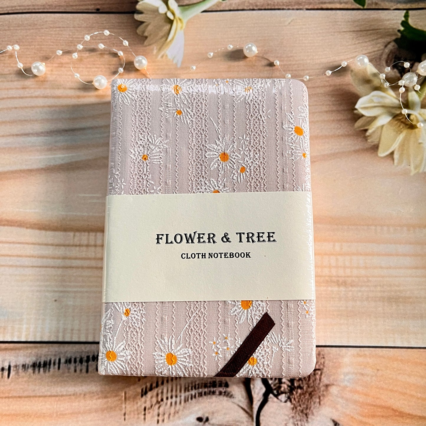 A6/B6 Flower and Tree Daisy Cloth Ultra Thick Notebook for Journaling