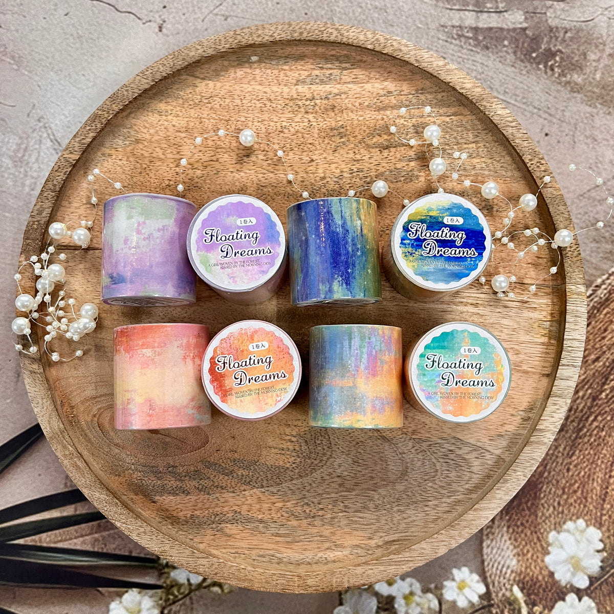 1 Roll Dreams of The Floating World Series Retro style Decals Tape