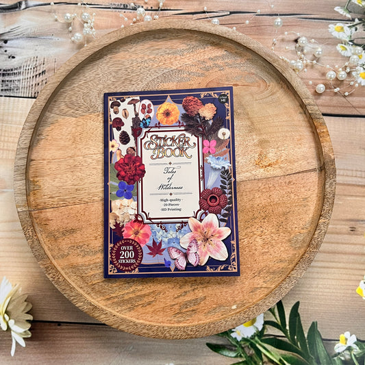 20 Sheets Vintage Tales of Wilderness Floral Decorative Sticker Book