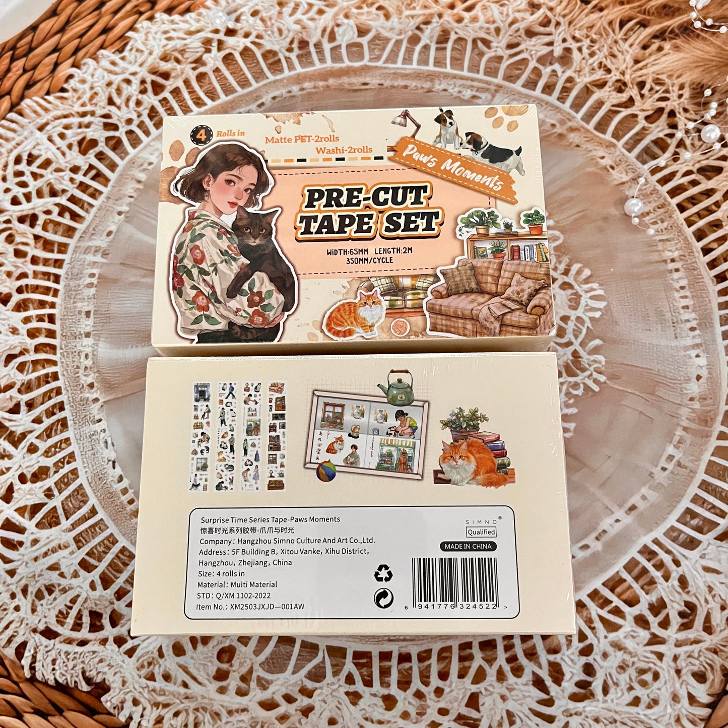 4 Rolls Surprise Time Series INS Characters Life Theme Tape Box
