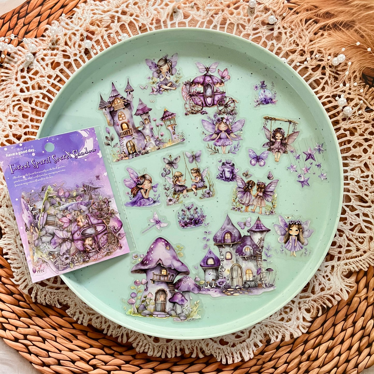 20pcs Forest Spirit Secret Shadow Series Forest Theme Stickers