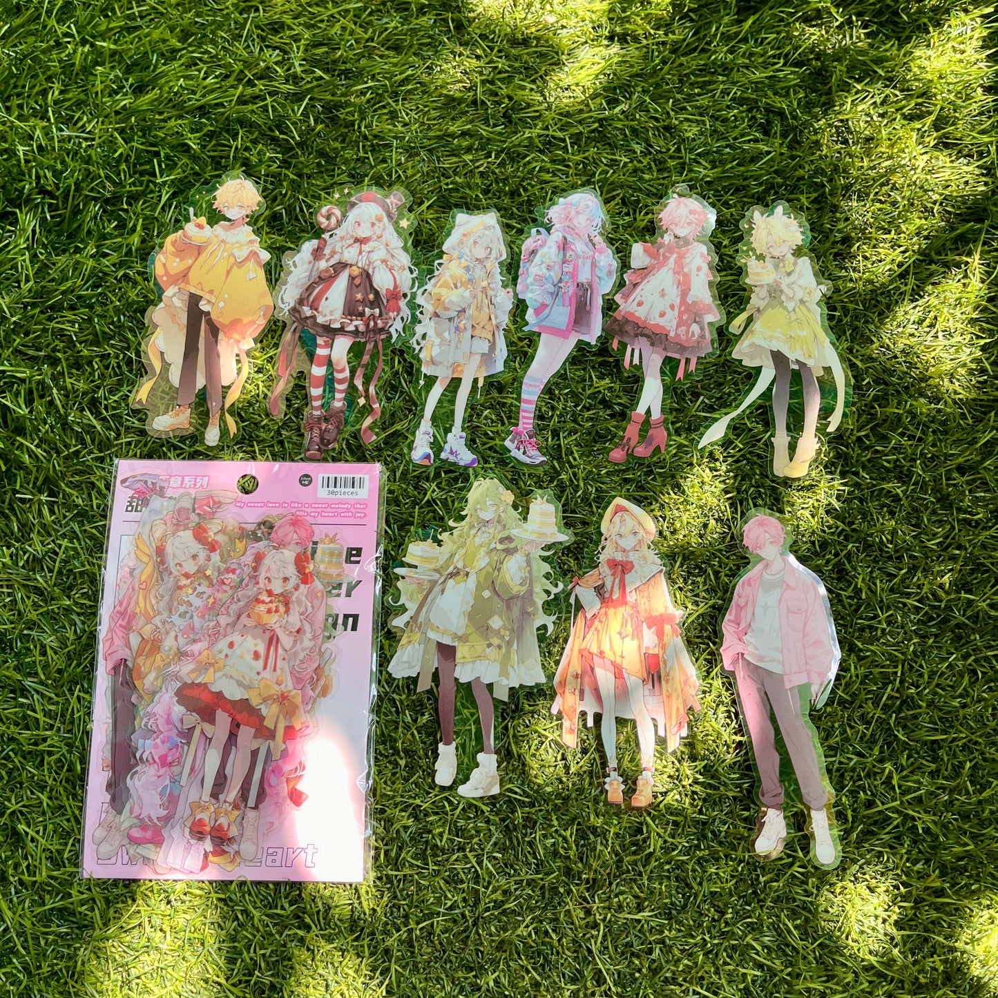 30 Pcs Anime Girl and Boy Series Kawaii Decoration Stickers Pack for journal