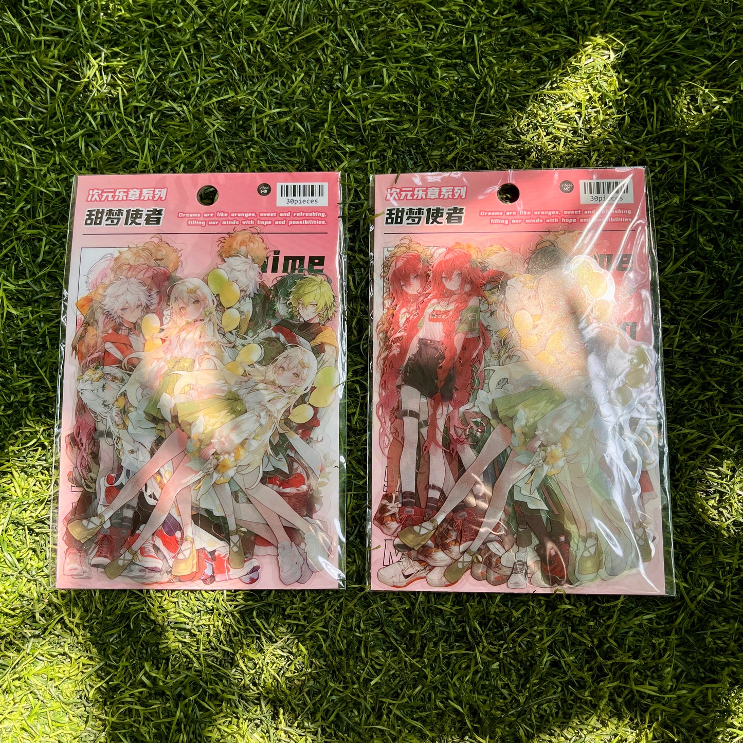 30 Pcs Anime Girl and Boy Series Kawaii Decoration Stickers Pack for journal