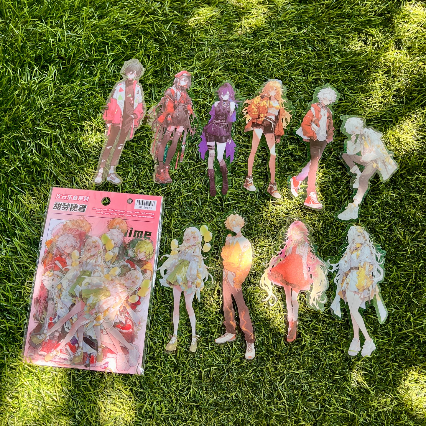 30 Pcs Anime Girl and Boy Series Kawaii Decoration Stickers Pack for journal