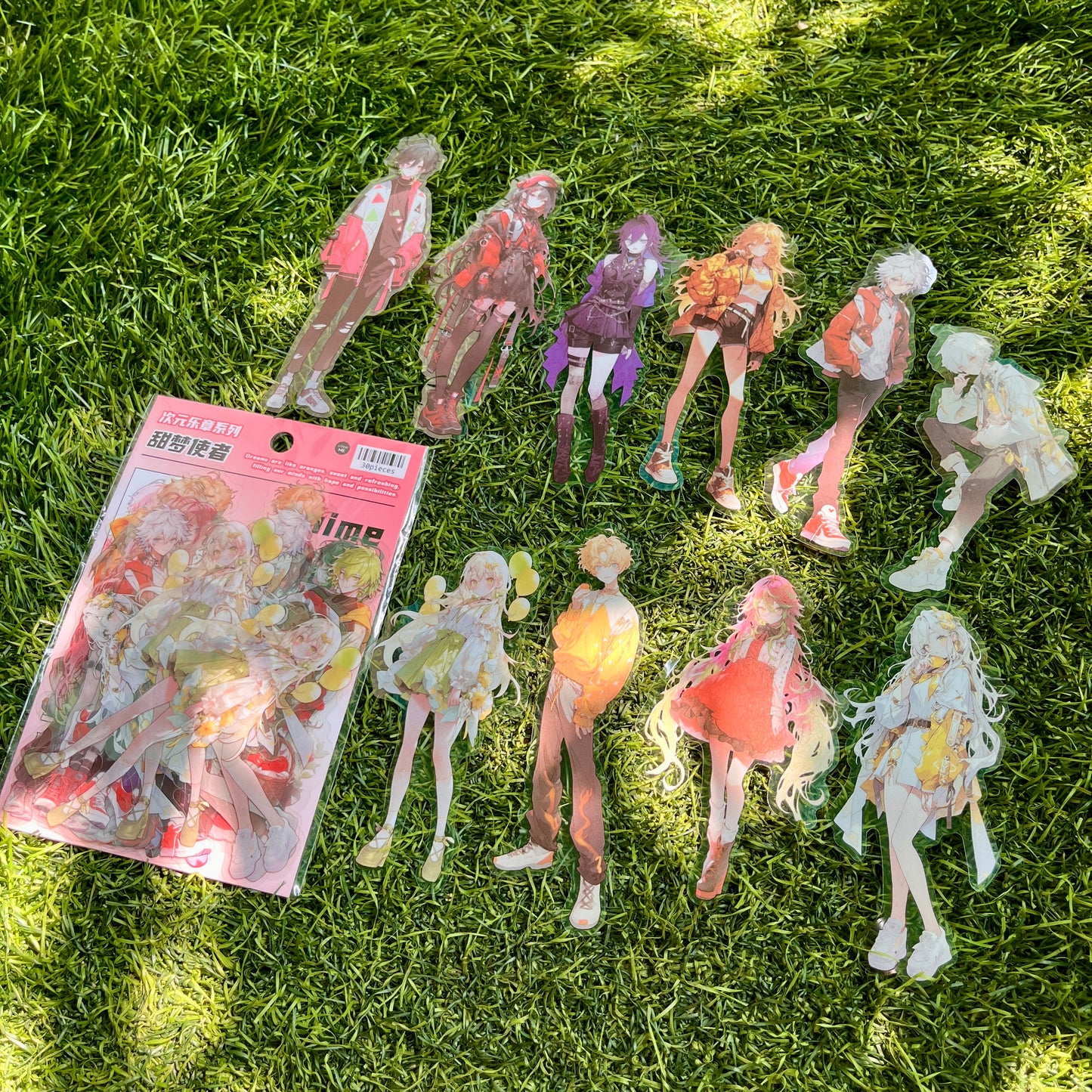 30 Pcs Anime Girl and Boy Series Kawaii Decoration Stickers Pack for journal