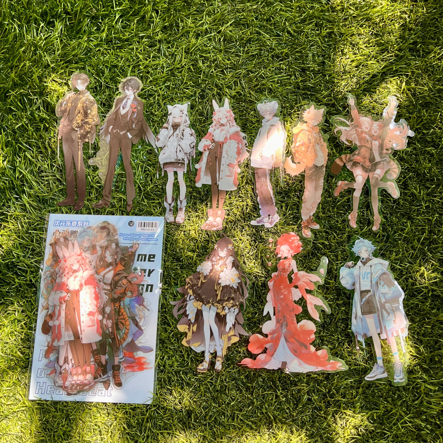 30 Pcs Anime Girl and Boy Series Kawaii Decoration Stickers Pack for journal