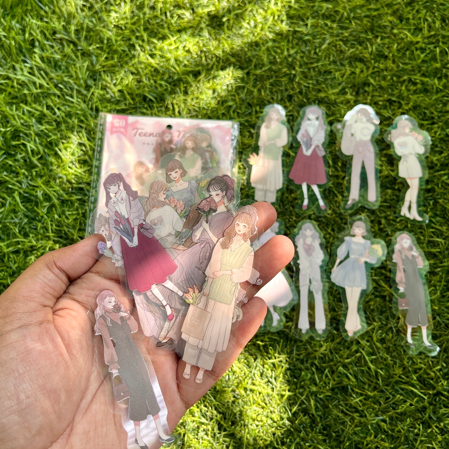 30 Pcs Beautiful Girl Series Literature Style Decoration Stickers Pack