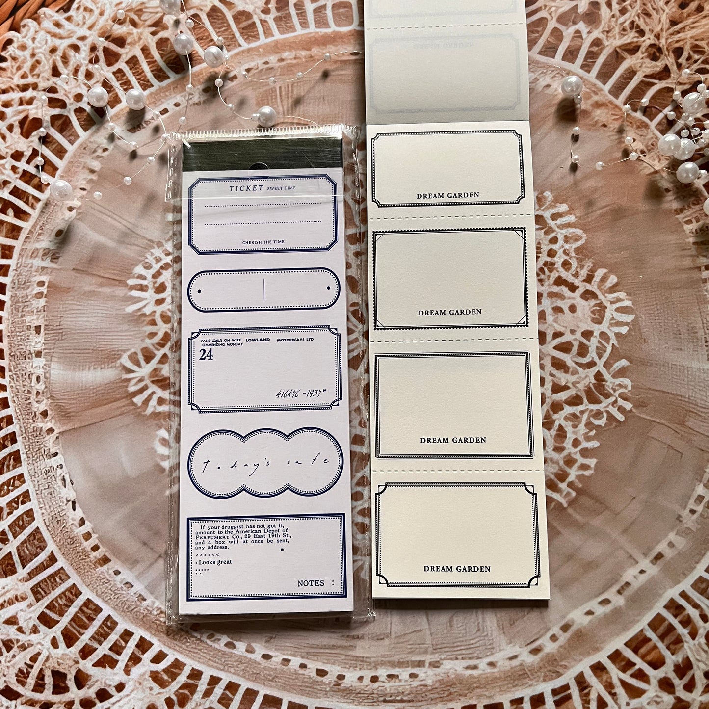 30 pcs Wandering Random Series Light Vintage Long Strip Memo Pad