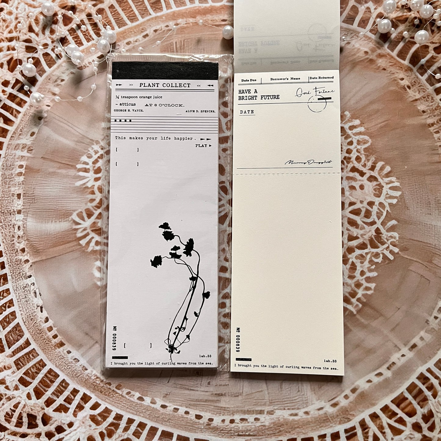 30 pcs Wandering Random Series Light Vintage Long Strip Memo Pad