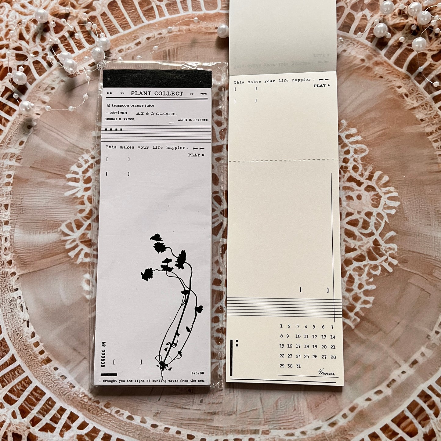 30 pcs Wandering Random Series Light Vintage Long Strip Memo Pad