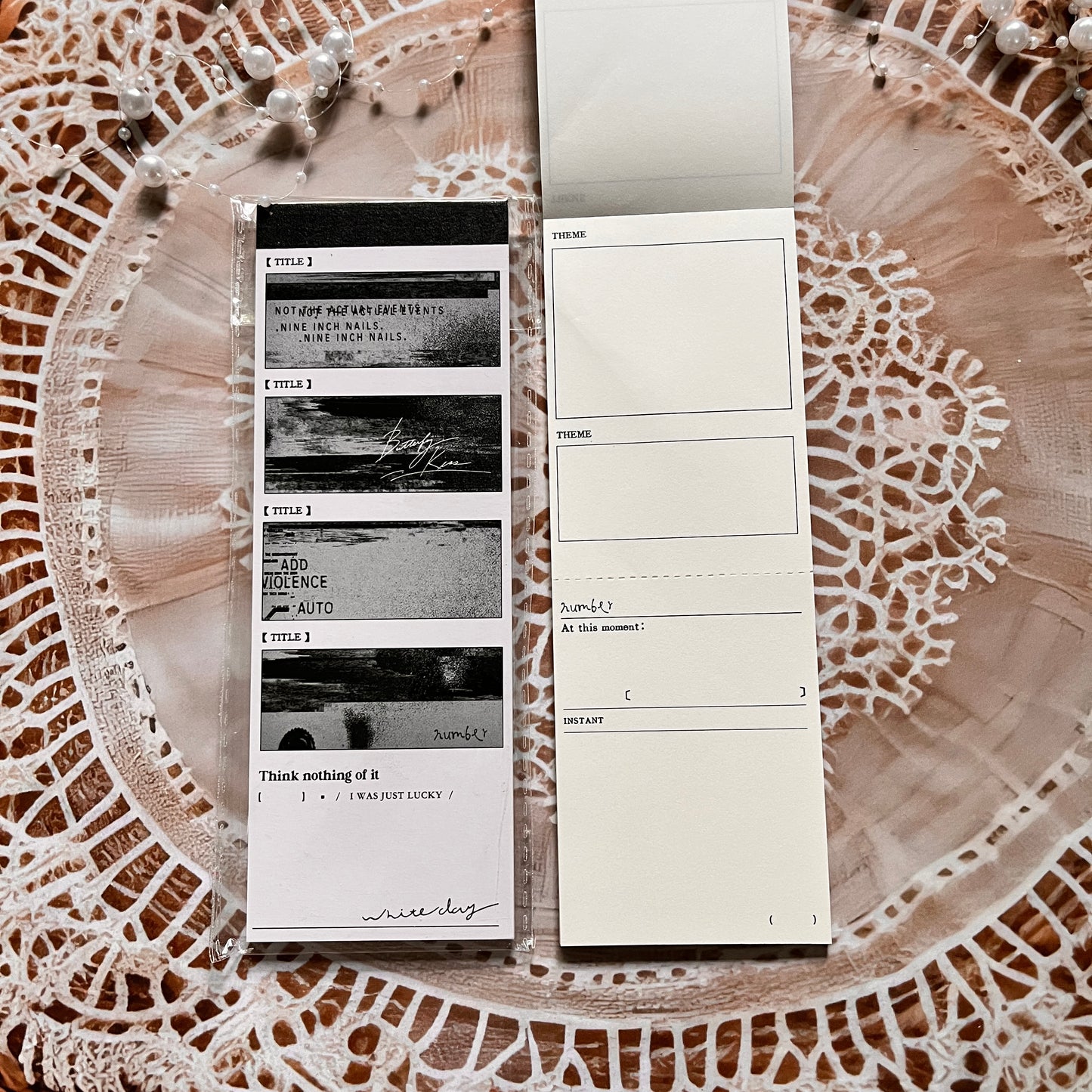 30 pcs Wandering Random Series Light Vintage Long Strip Memo Pad